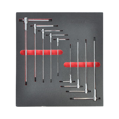 T-Handle Hex Wrench Set for Most Bicycle Motorcycle Integrated Strip-Gripper 9PC