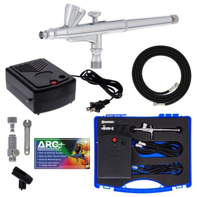 Master G34 Gravity Feed Airbrush Kit Mini Air Compressor, Hobby Craft Art Cake