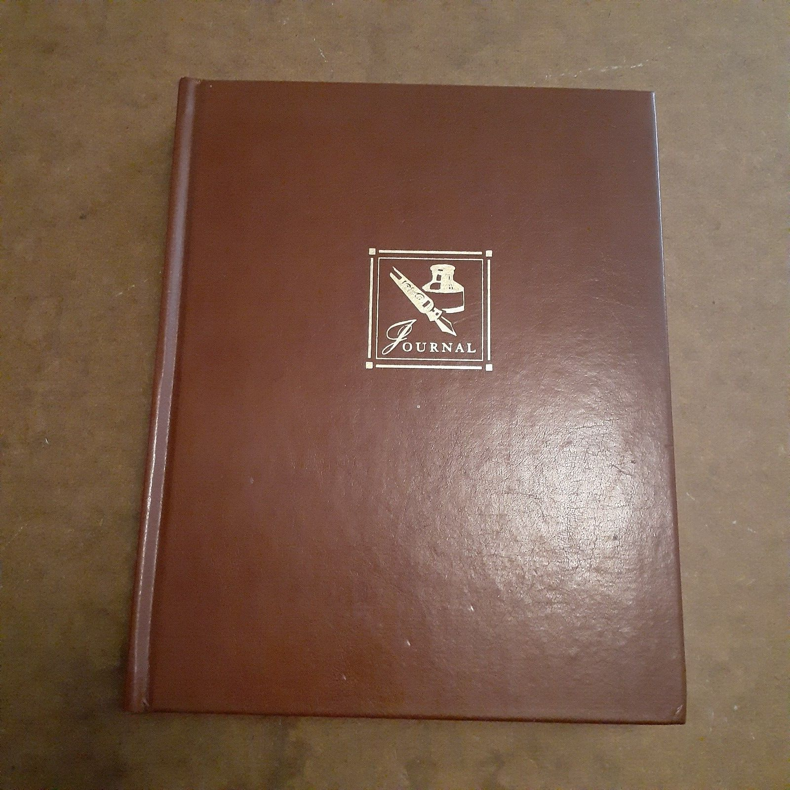 Markings Brown Thick Journal with Dividers Marker Gift Quali