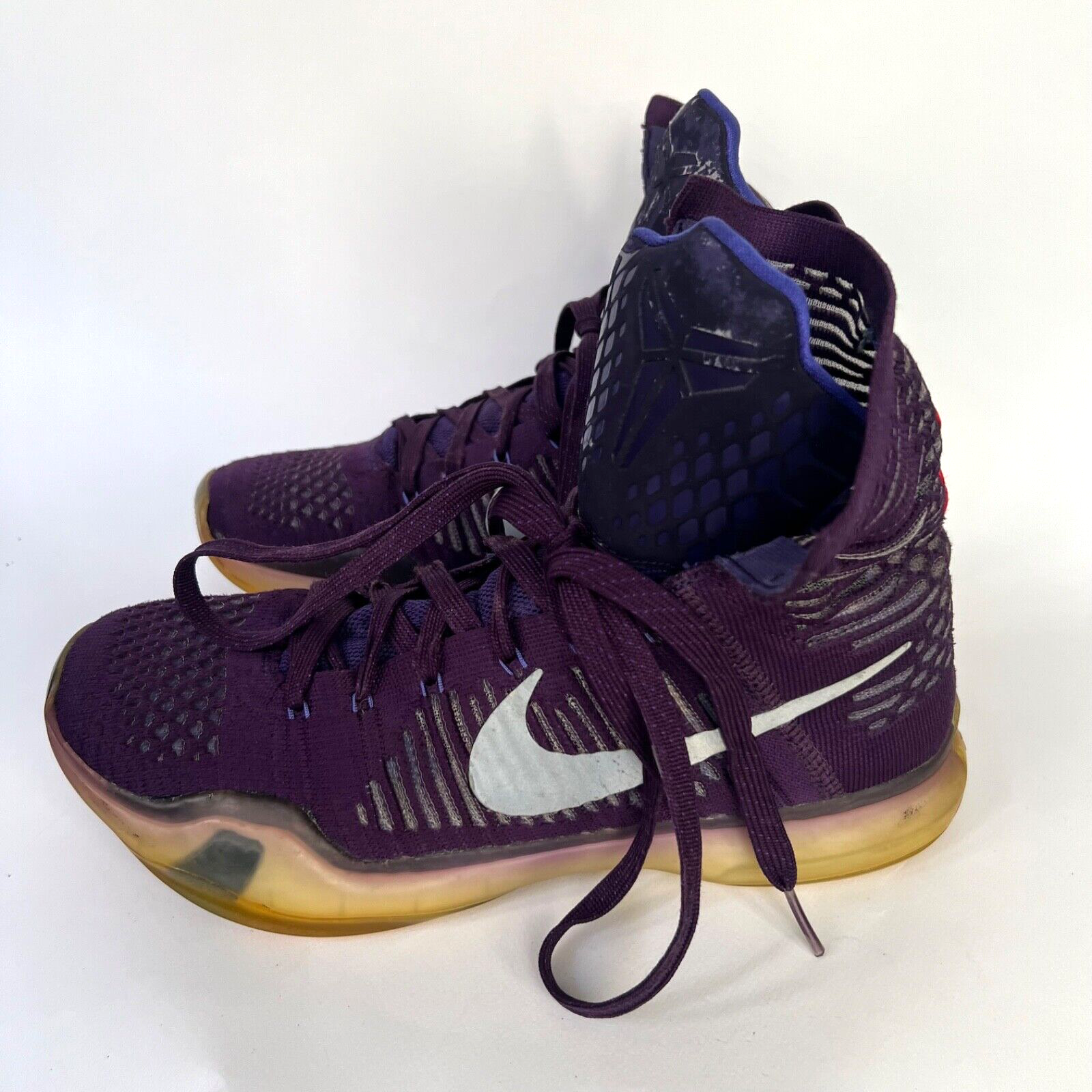 Nike Kobe 10 X Elite High Team Purple Mens 8.5 Basketball