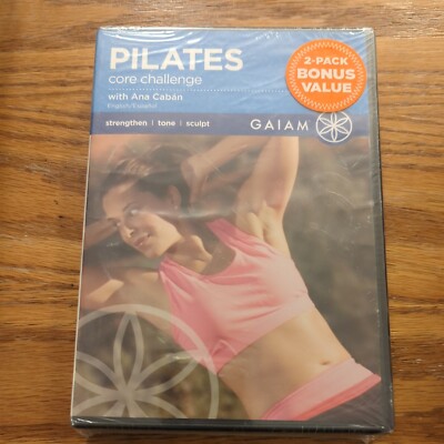  Gaiam Quick Start Pilates for Weight Loss & Pilates Core Challenge ,2 PACK,,NEW