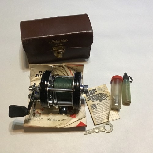 ABU AMBASSADEUR “Big A” 5000C Bait Casting Reel W/Leather