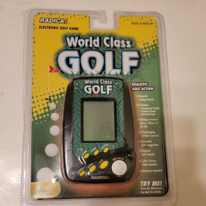 Radica World Class Golf Electronic Hand-Held Golf Game Model 3730 CS7BA NEW