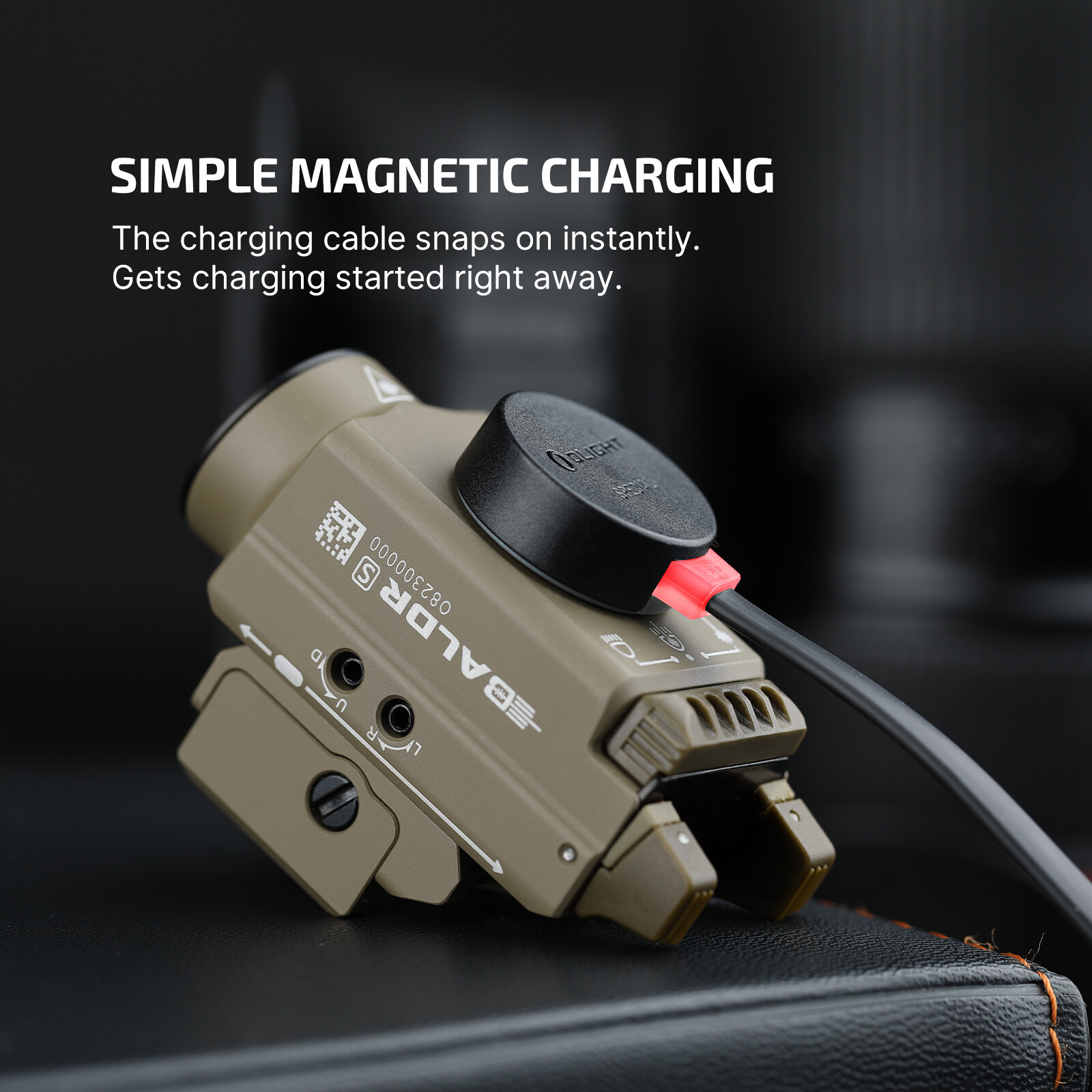 Olight Baldr S(Flat Dark Earth) 800 Lumen Weaponlight Tactical Light Green Laser