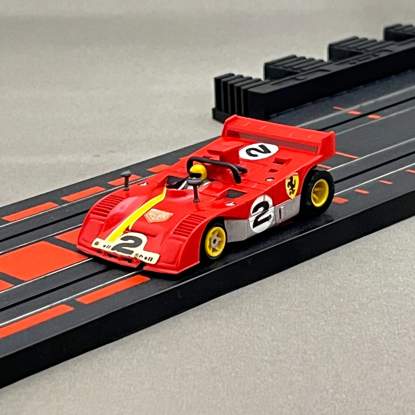 AFX Ferrari 312PB #2 Red HO Slot Car G+Plus Super Magna Car Tomy 