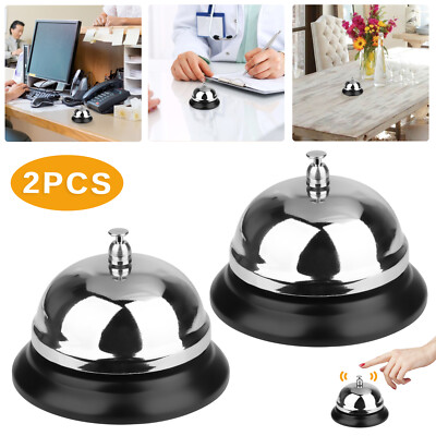 2Pcs Customer Service Desk Call Bell Counter Loud Ring For Kitchen Hotel Office