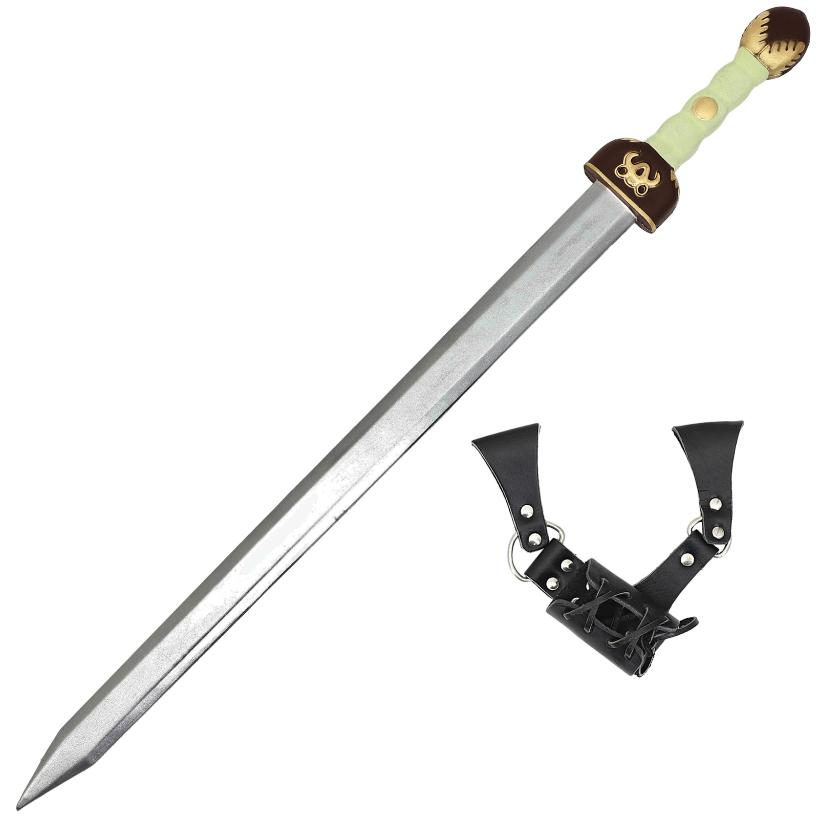 Gladiator HANDMADE VIKING SWORD, MEDIEVAL VIKING SWORD, BATTLE READY WITH Frog