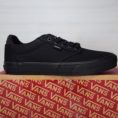 Size 10 - VANS Atwood Deluxe Premium T&L - Black / Black - Mens