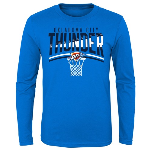 Футболка Outerstuff NBA Youth Boys Oklahoma City Thunder Hot Shot с длинными рукавами