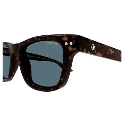 MONTBLANC MONT BLANC MB0254S-005 BLACK BLACK SMOKE SUNGLASSES