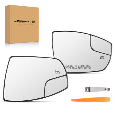 2pc Power Heated Mirror Glass Passenger Driver Side For Ford Escape CJ5Z17K707G