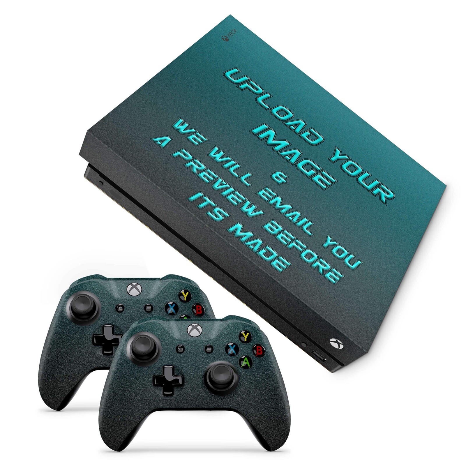 Create Your Own Custom Made Xbox One X Skin See Video Vinyl Sticker Decals Uk Ebay