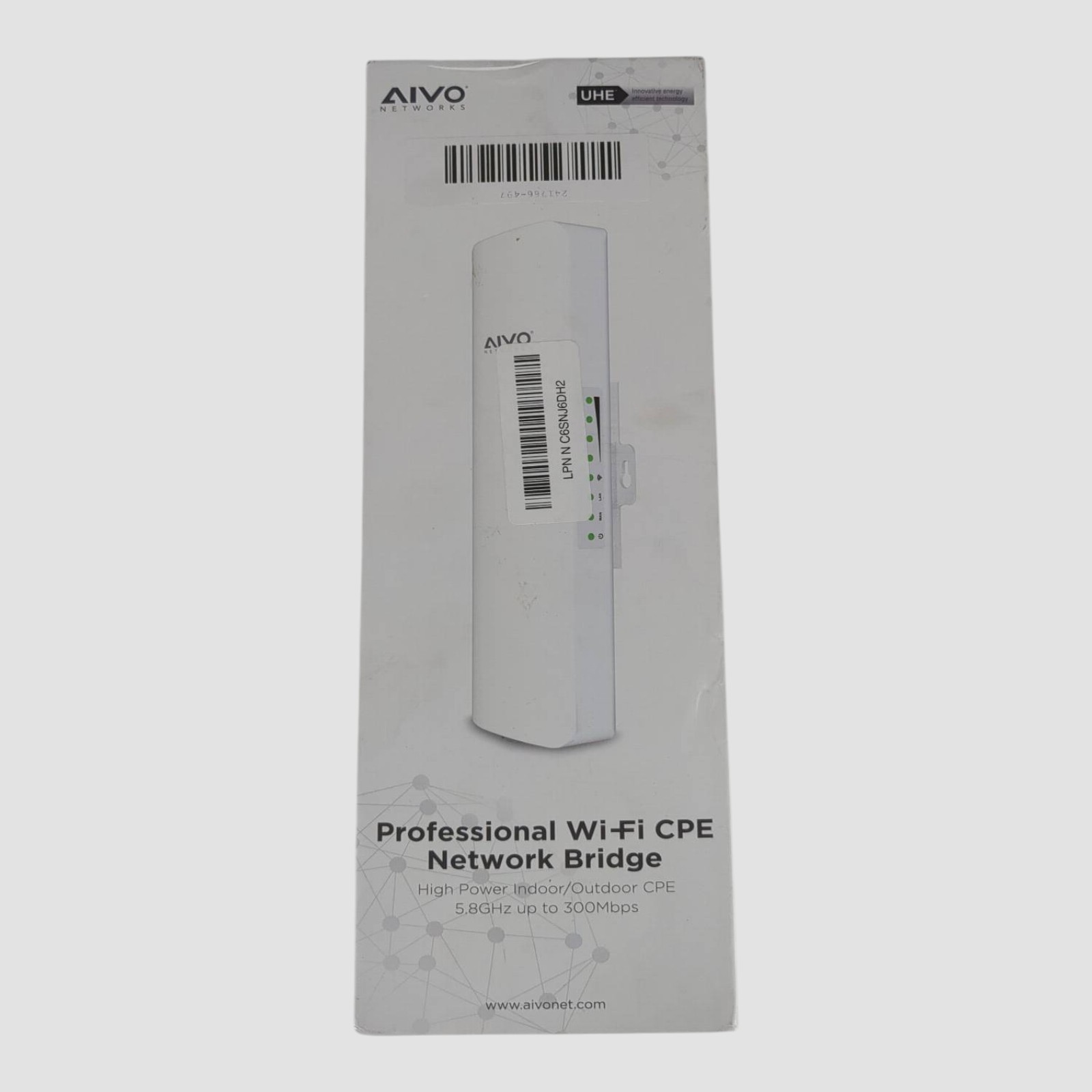 Aivo Networks ANCP3005Q Wi-Fi Network Bridge 5.8GHz 300Mbps (Untested)