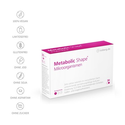 Metabolic Shape Mikroorganismen, Darmflora, gesundes Abnehmen, 10 Darmbakterien