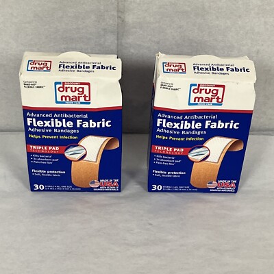 Drug Mart #161253 Flexible Fabric Bandage 3/4'' x 3'' - lot of 60