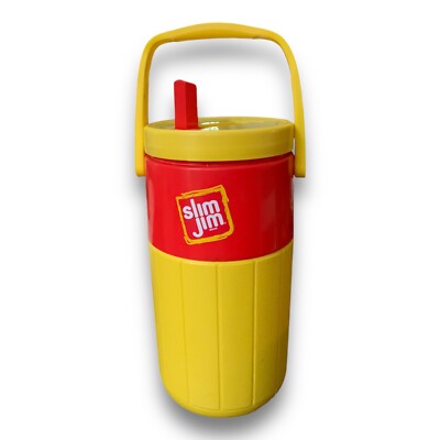 Vintage Slim Jim Water Jug Coleman Cooler Inline Skater Insulated Yellow