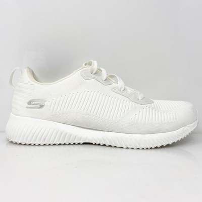 

Skechers Womens Sport Squad Tough Talk 32504W Белые кроссовки Кроссовки Размер 6, Белый, Bobs