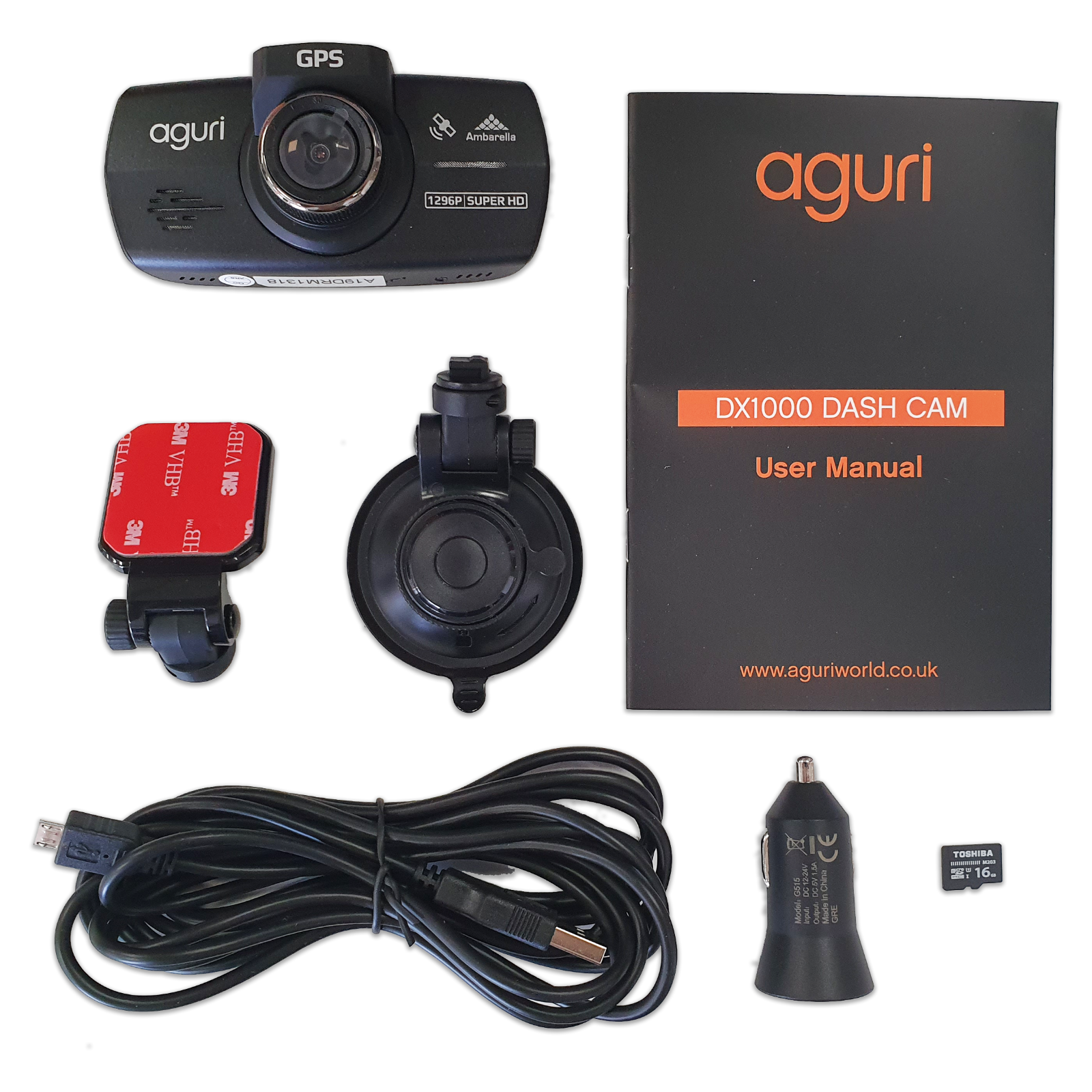 Aguri DX1000 PLUS Dash Cam & GPS Speed Trap Detector ...