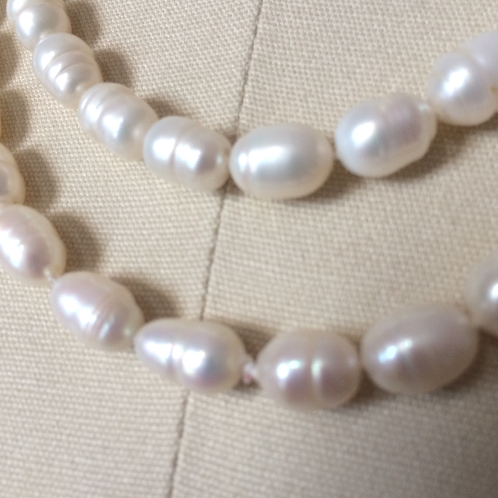 Freshwater Pearl Necklace - Very Long - Baroque Shape - Flapper - Pearls