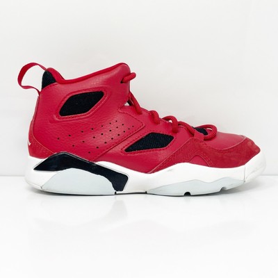 Nike Boys Air Jordan Flight Club 91 555470-600 Красные баскетбольные кроссовки Кроссовки 12C