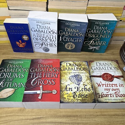 Lot Of 8 Diana Gabaldon Outlander Series Paperback Books 1 Mass Market Edition