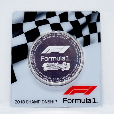 2018 Solomon Islands Formula 1 Proof  2.5-oz .999 Silver Coin w/COA  (otx989)