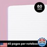 PAPERAGE 6-Pack Composition Notebook Journals, 140 Pages, 3 Unique Decorative Covers with College Ruled Lined Paper, (Classic Floral Gingham), 7.5 in x 10 in – Notebooks for School, Office, or Home