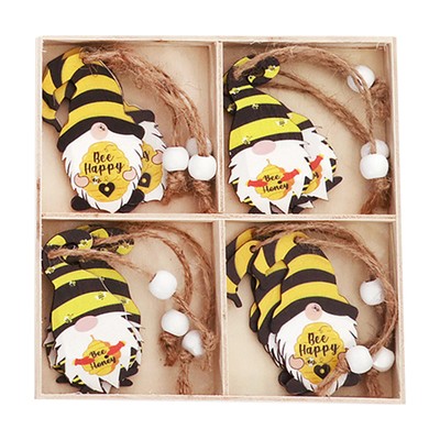 1 Set Bee Festival Sign Smooth Surface Decorative Bee Festival Faceless Gnome