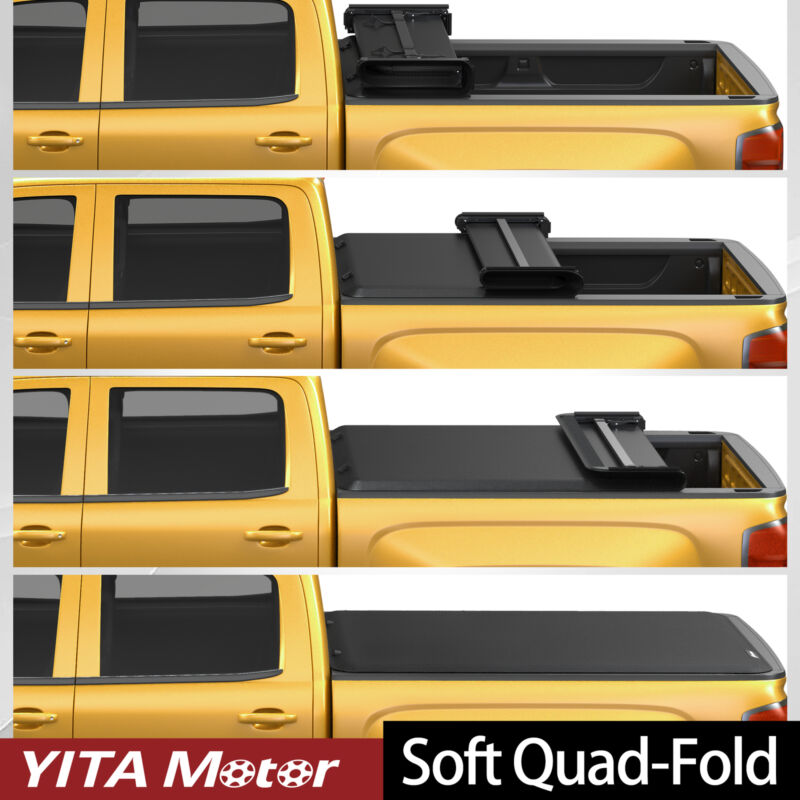 6.4ft Soft 4-Fold Truck Bed Tonneau Cover For 2003-2025 6.4ft Soft 4-Fold Truck Bed Tonneau Cover For 2003-2025