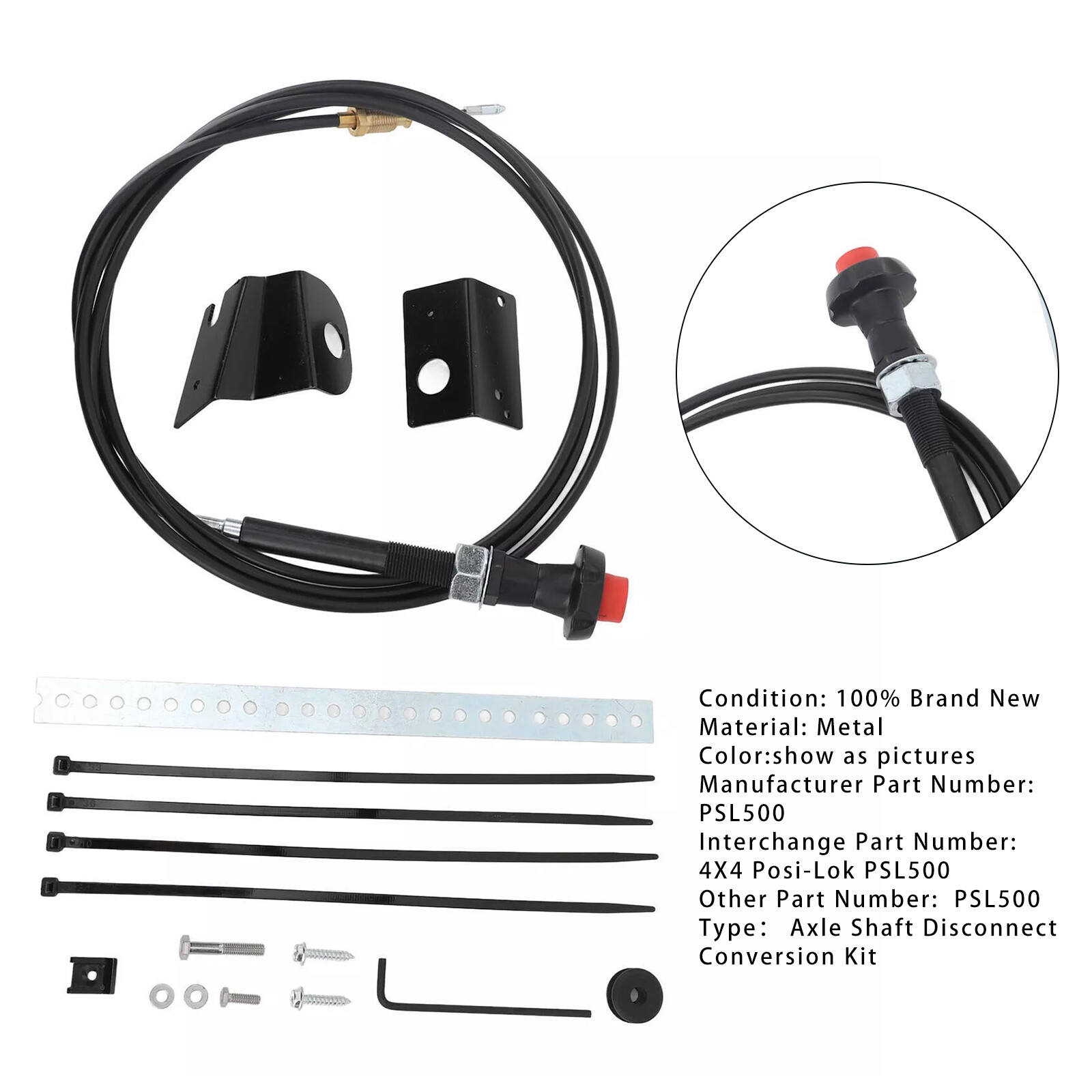 Axle Shaft Disconnect Conversion Kit PSL500 For S10 S15 Blazer 4WD F8