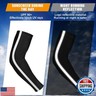 Funtery 6 Pairs Cooling UV Sun Protection Arm Sleeves for Men Women Reflective Strap UPF 50 Arm Compression shooter Sleeves(Retro Colors)