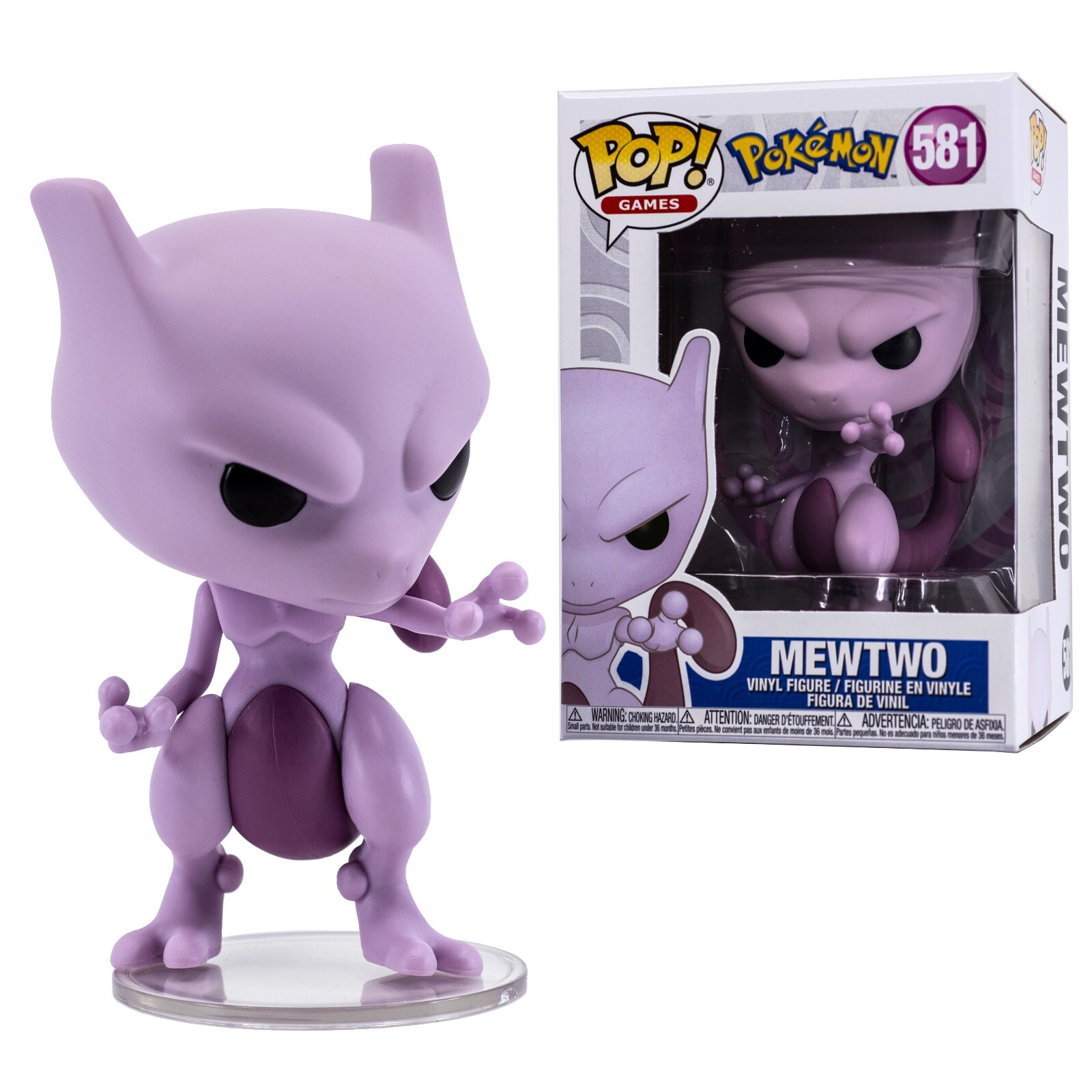 Pokemon Mewtwo Funko Pop #581 Games Vinyl Figure Brand New! | eBay