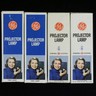 (4) GE DEP 750W 115-120V Projector Projection Lamp Bulbs NOS