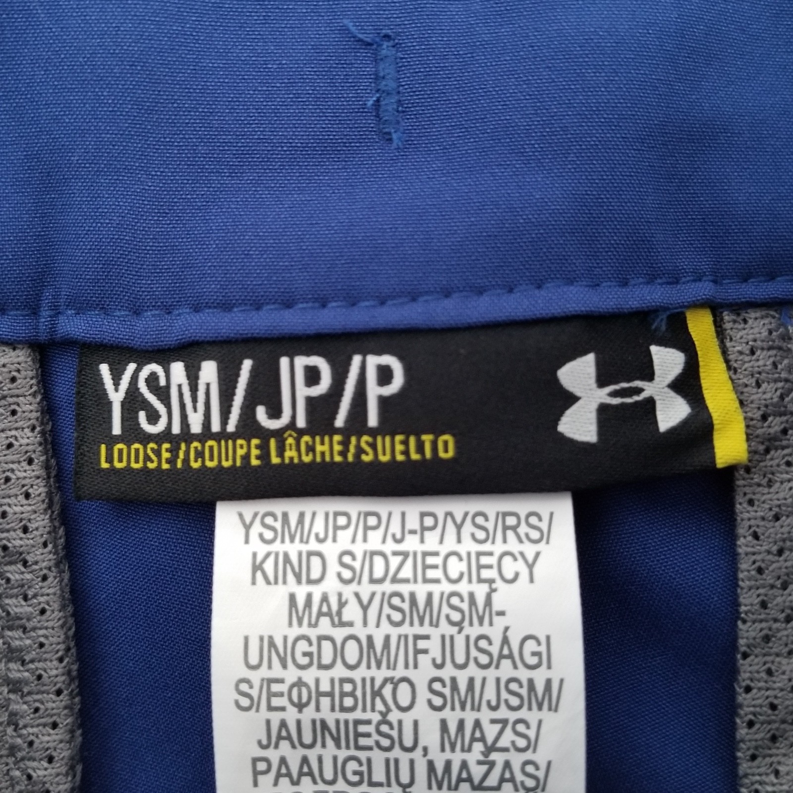 Under Armour Short Youth S Loose Adjustable Waist Blue