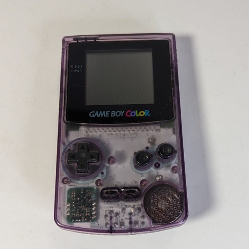 Nintendo Game Boy Color System CGB-001 Clear Atomic Purple