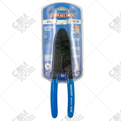 Channellock 959 8.25'' Long Wire Stripper with Crimpers, Cutters, and Shears