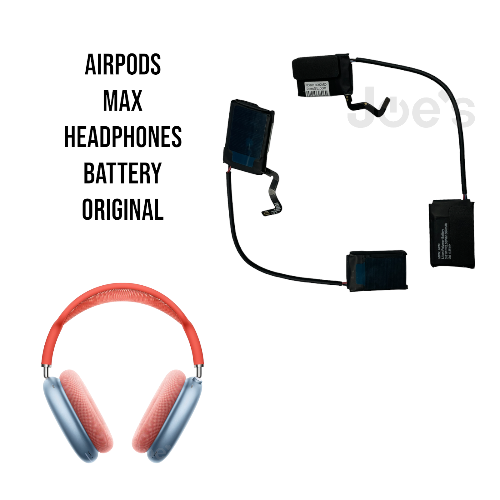 Original Apple AirPods Max Headphones Battery 664mAh Replacement A2165 - Parts Original Apple AirPods Max Headphones Battery 664mAh Replacement A2165 - Parts