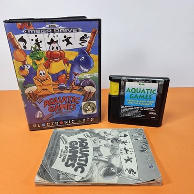 THE AQUATIC GAMES JAMES POND SEGA MEGA DRIVE PAL COMPLETO MULTILINGUA