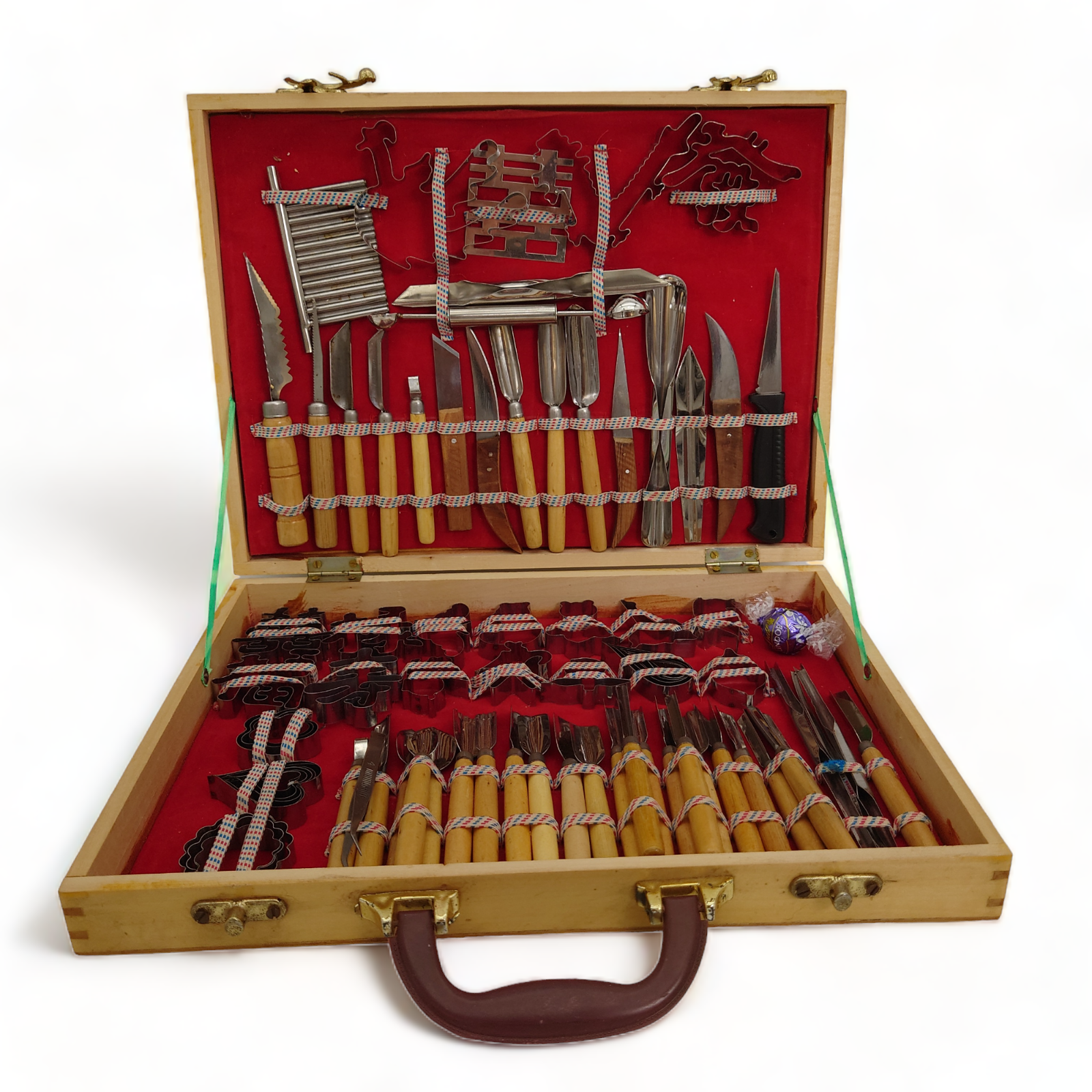 Shipindiaokedao 80 Vegetable / Fruit Carving Tools w/ Wooden Case