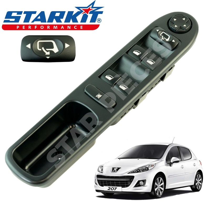 Interrupteur LÃ¨Ve-Vitre Avant Gauche Conducteur Peugeot 207 6554qg 96642444xt