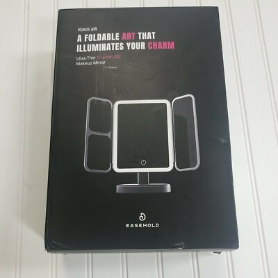 Easehold Venus Air Tri-Fold Ultra-Thin LED Makeup Mirror rose gold Dimming 99