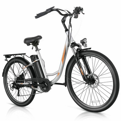  500W 48V Electric Bike Cruiser eBike 26in Commuting Bicycle Up to 50miles EMTB