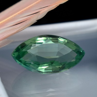 10.21 Ct Marquise Cut Natural Bluish Green Sapphire CERTIFIED Loose Gemstone