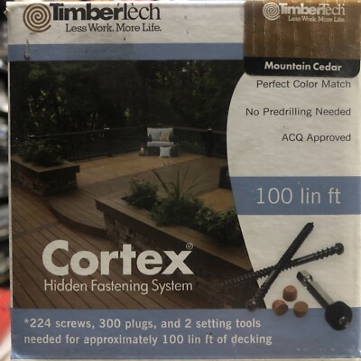 Cortex TimberTech 2-3/4'' Fastening System Mountain Cedar 100 Linear Feet