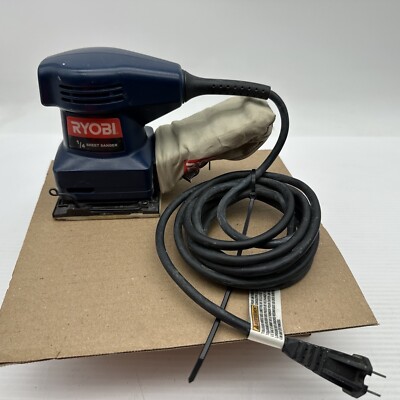 ryobi s605d corded 14 sheet finishing sander 20 amp14000 opm usa 176345562014