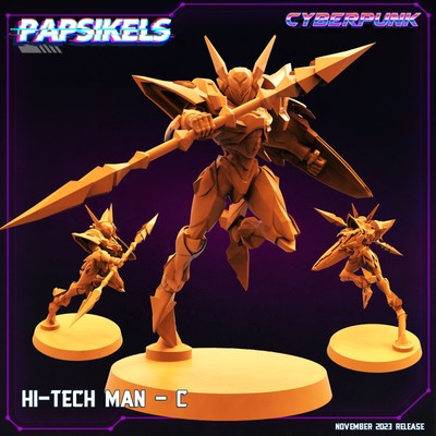 Cyberpunk November 23 by Papsikels Miniatures 3D Printed Sci-Fi Miniatures