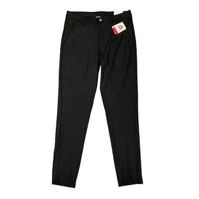 Reebok Pants Men 32 Black Tapered Ace 5 Pocket Moisture Management Golf Crossfit
