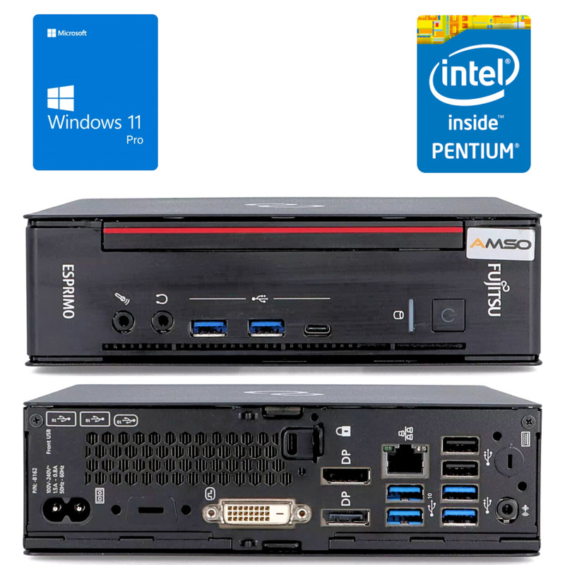 Fujitsu Esprimo Q958 Micro G5400 3.7ghz 8/16/32gb - 0/240/480/960gb Windows 11