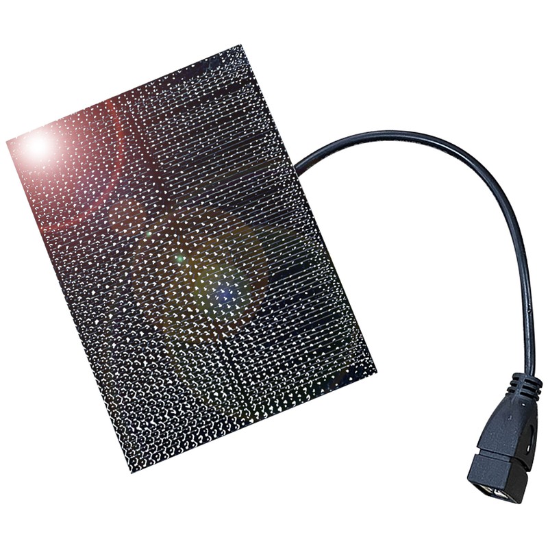 Portable Mini Solar Panel 5V 5W USB Solar Panel Charger Power Bank for Camping