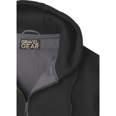 Gravel Gear Hooded Thermal-Lined Sweatshirt - Black, 2XL